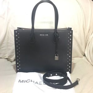 Michael Kors Mercer Large Studded Leather Tote